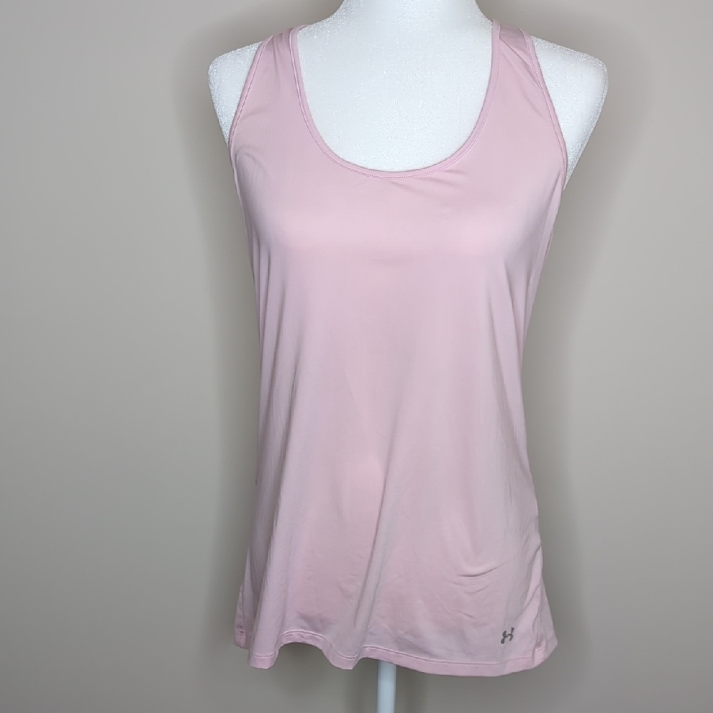 Under Armour Women's Light Pink Tank Top Size Large